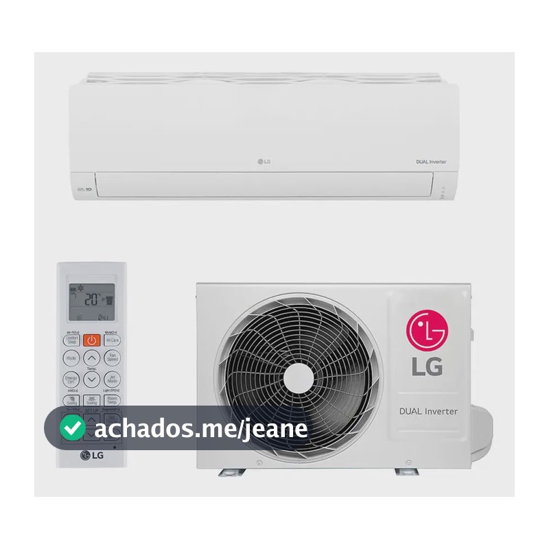 Ar-Condicionado LG DUAL Inverter Compact +AI 18.000 BTU Frio – S3-Q18KLQAL