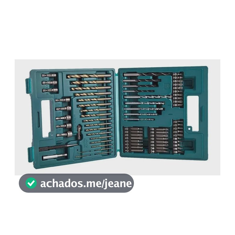 Jogo De Bits (pontas) E Brocas Com 75 Peças Makita B-49373