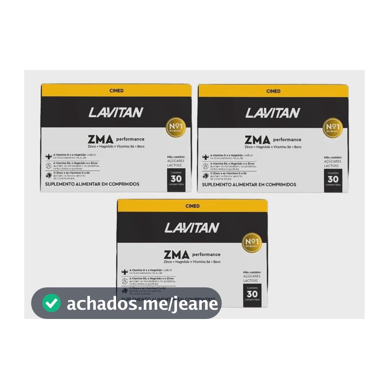 Mineral/Vitamina Cimed Lavitan em comprimidos Sem sabor 3 kits de 30 un