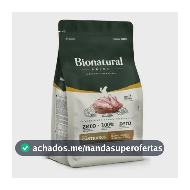 Ração Seca Para Gatos Bio Natural Adultos Frango 20kg