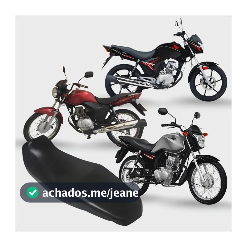 Capa Do Banco Preto Cg Titan Mix 150 Fan 125 2009 A 2016 Preto