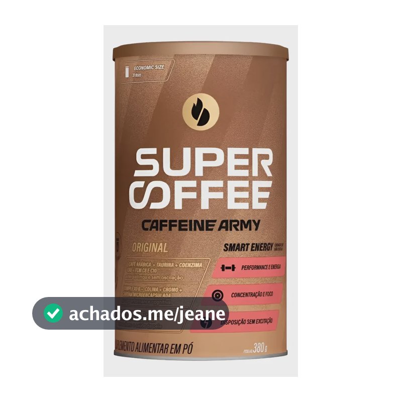 Super Coffee 3.0 Caffeine Army Cafeína Coq10 Cromo 380g Original 380g