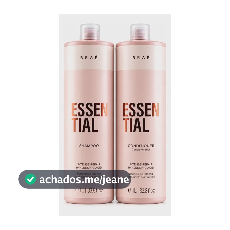 Braé Essential Shampoo E Condicionador 1l Reparação Intensa