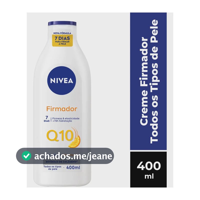 NIVEA Loção Hidratante Firmador Q10 + Vitamina C 400ml, Hidratação Intensa 48h, Pele Firme e Elasticidade, Corporal, Todos os Tipos de Pele