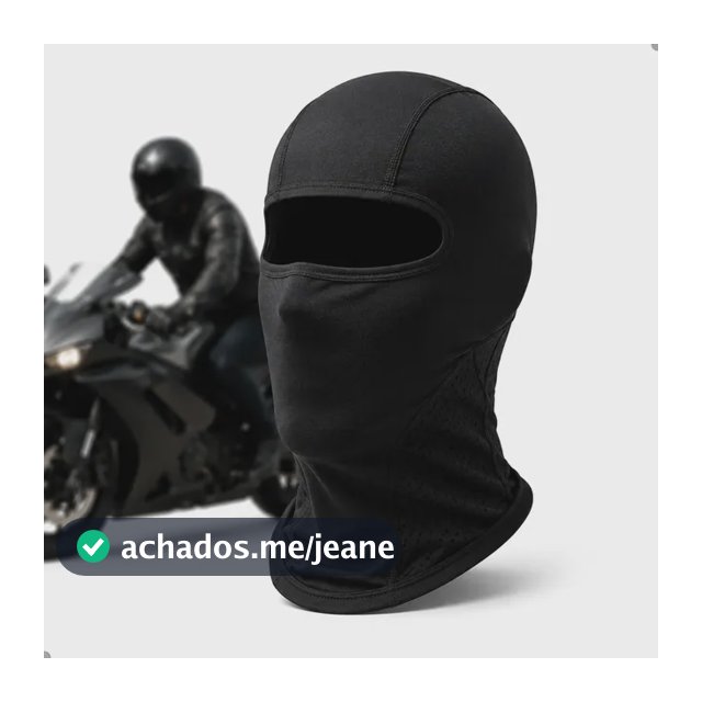 Balaclava Touca Ninja Capuz Facial Frio Vento Uv50 Térmica Preto Lisa Único