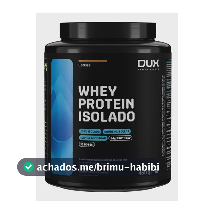 Whey protein Dux Human Health Proteínas Puras em pó sabor Doce de leite x 450g de 15 un