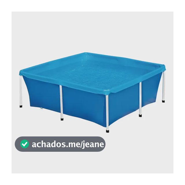 Piscina Infantil Quadrada Estrutural PVC 2000 Litros - Mor