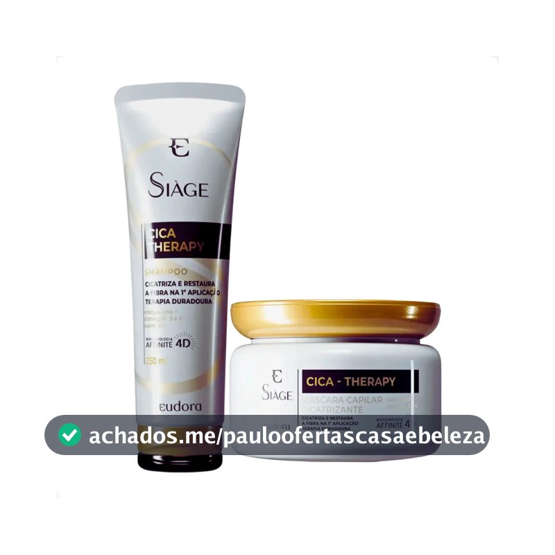 Kit Eudora Siage Cica-Therapy Shampoo 250ml + Máscara 250g