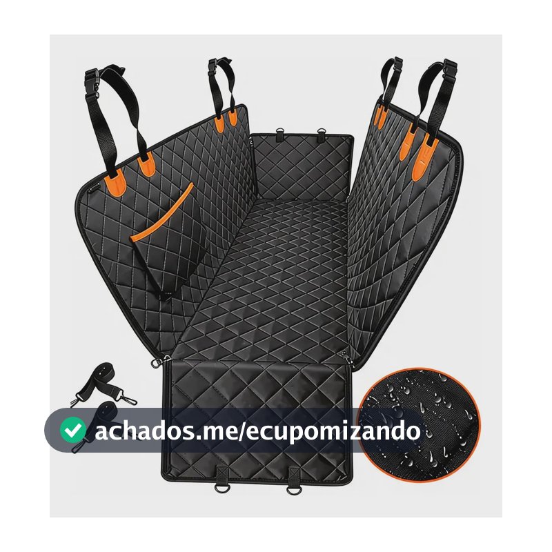 Capa Pet Protetora Banco Carro Com Cinto