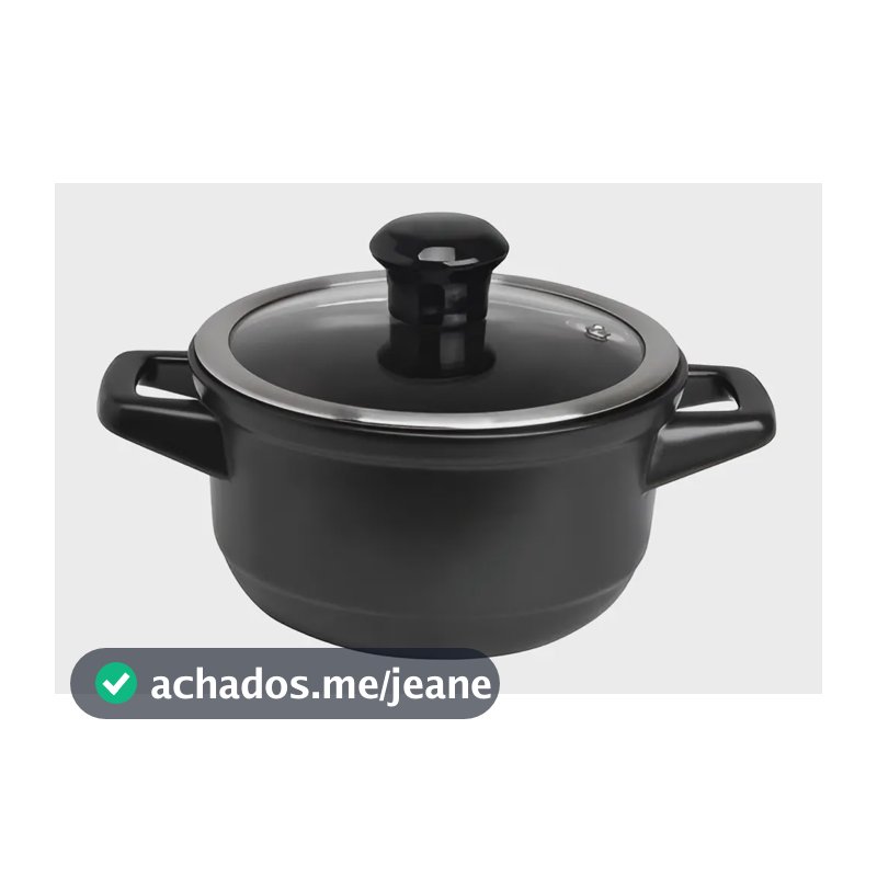 Caçarola De Cerâmica Ceraflame 16cm 1100ml Duo Preto
