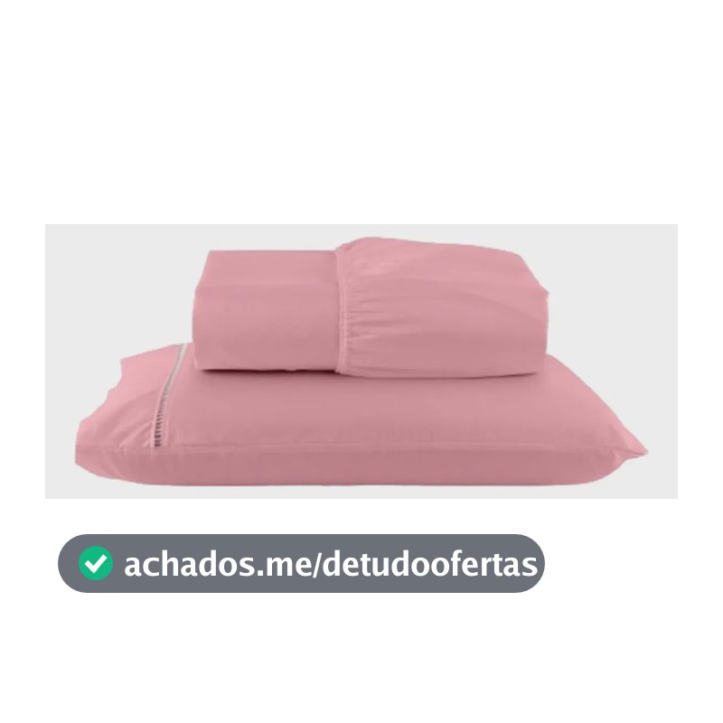 Jogo De Lençol Solteiro 2pçs C/ Elástico 400 Fios Hotel Rose Liso