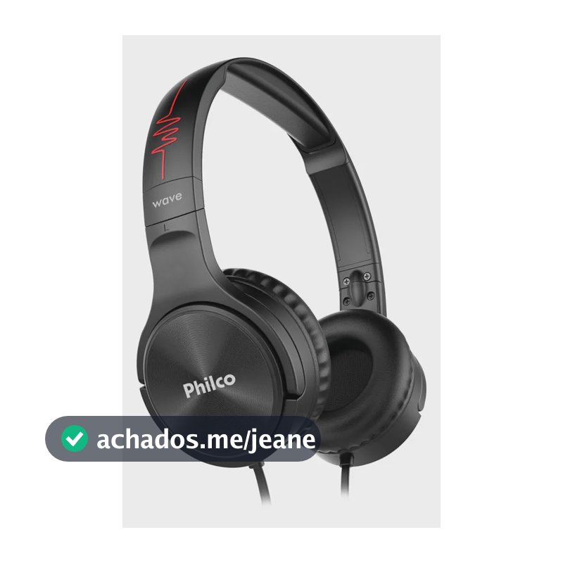 Fone de Ouvido Headphone Philco Extreme com Fio e Microfone PFO02P