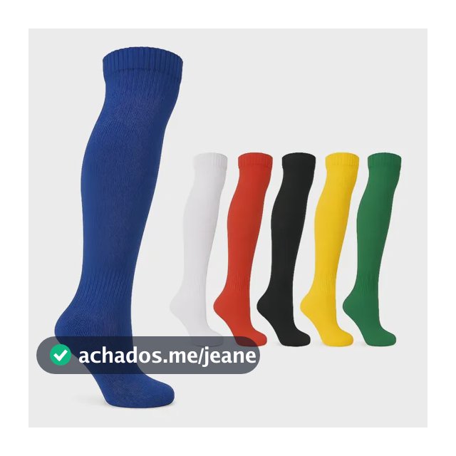 Meião Futebol Jogador Profissional Tam 38 Ao 45 Coloridos