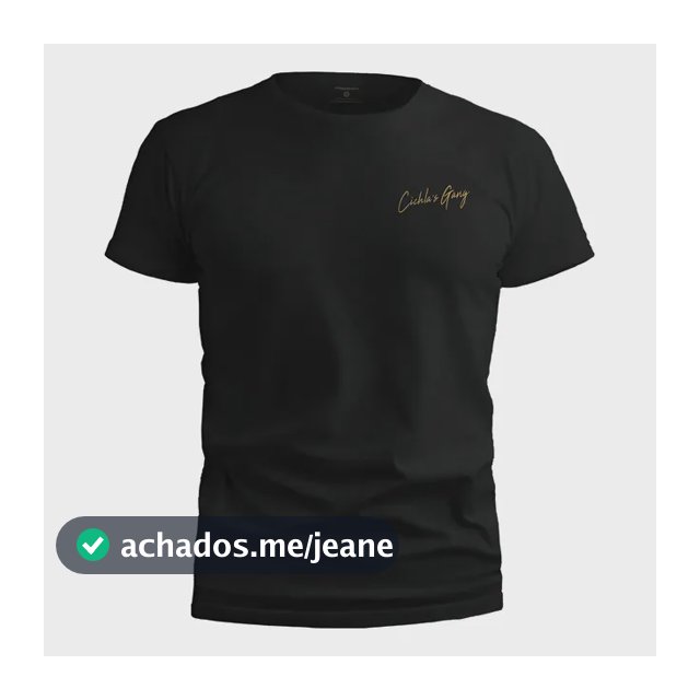 Camiseta De Pesca Masculina Presa Viva Casual Cichla Gang