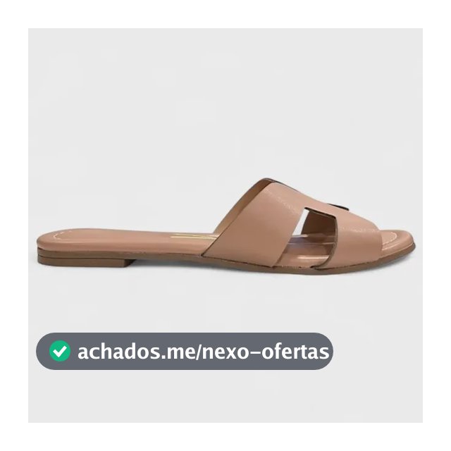 Sandália Feminina Rasteirinha Vizzano Básica Confortável Nude 38