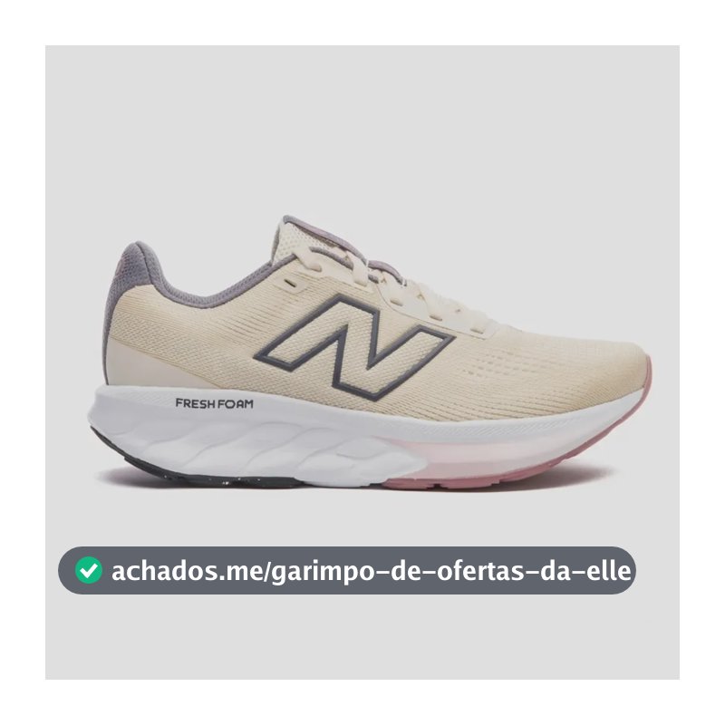 Tênis Feminino New Balance Fresh Foam 520 V9 Esporte Running Bege 37
