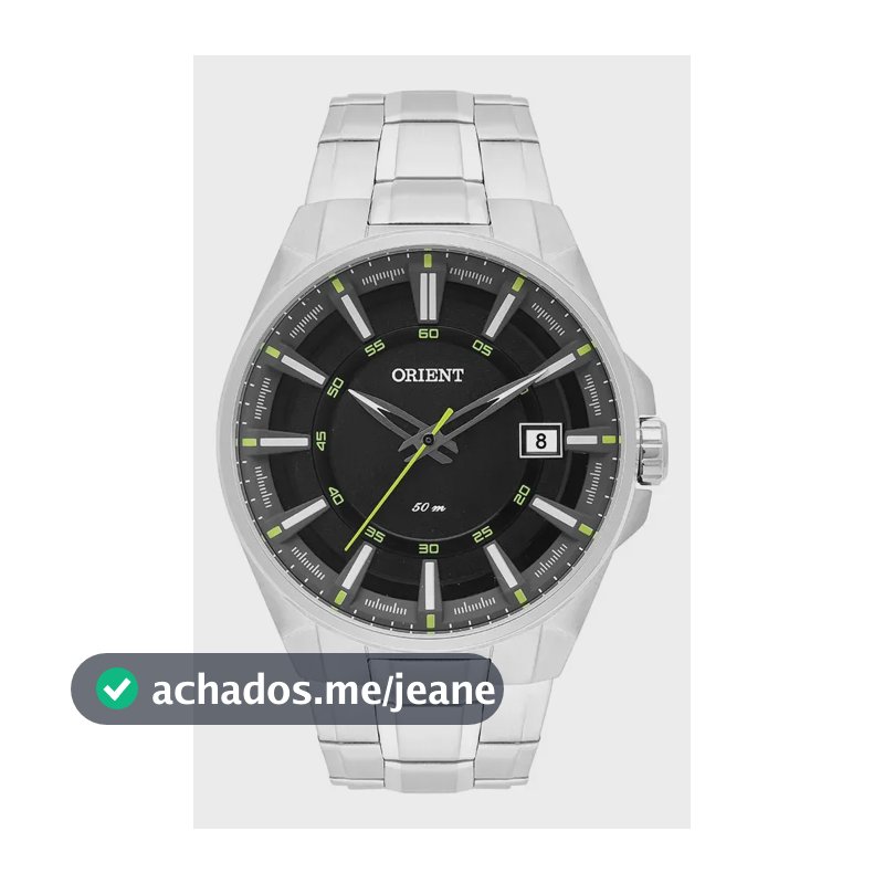 Relógio Orient Mbss1313 Pfsx Masculino Prateado 50 ATM Original