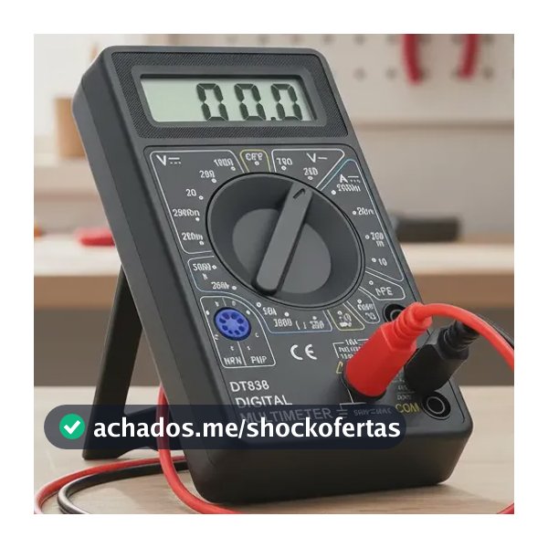 Multimetro Digital Portátil Medição Tensão Bip Profissional