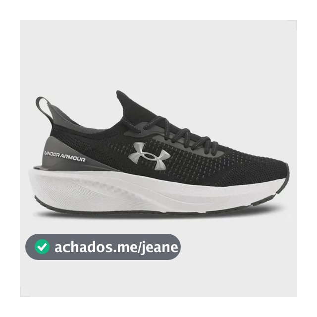 Tênis Under Armour Charged Quicker 2 Masculino Preto Adultos
