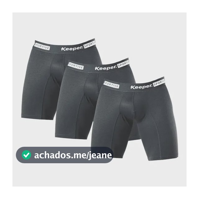 Kit 3 Cuecas Longleg Anti Assadura Masculina Shorts Esportes