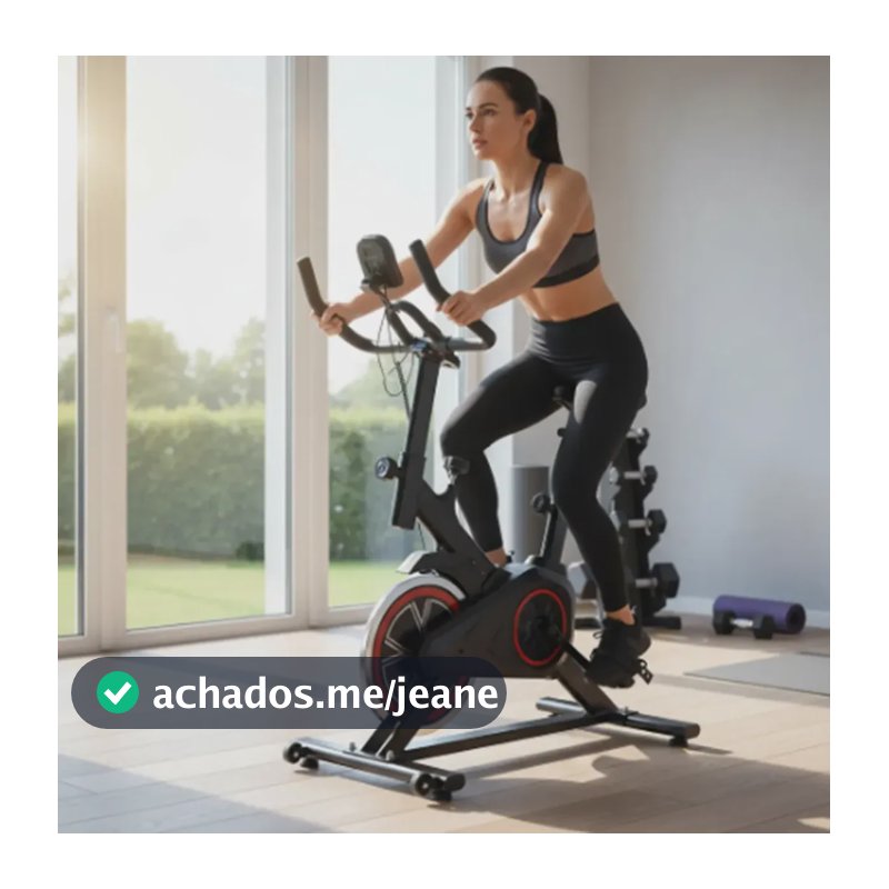 Bicicleta Ergométrica Spinning Cardio E Musculação Em Aço Bike Exercícios super compacta
