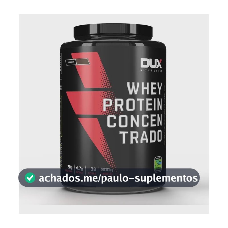 Whey Protein Concentrado Dux Nutrition (900g) Sabores Sabor Neutro