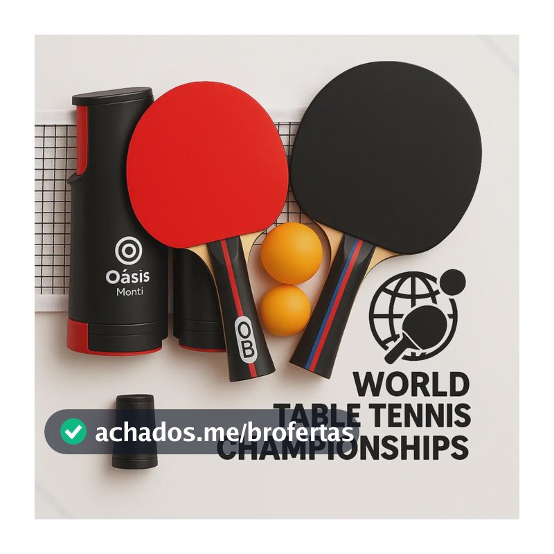 Kit Ping Pong Rede Retrátil Raquete Profissional 3 Bolinhas