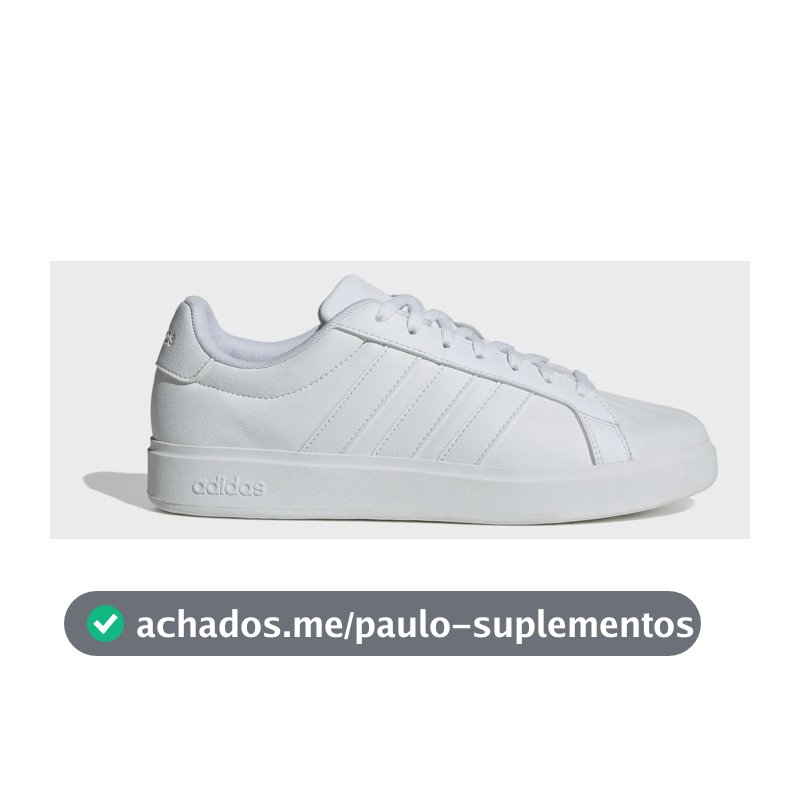 Tênis Masculino Streettalk adidas Ftwwht Ftwwht Ftwwht Liso 39 Br