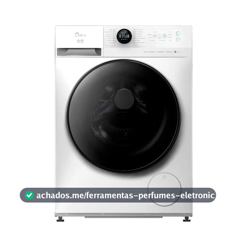 Lava E Seca 11kg Branca Slim Conectada Midea Branco
