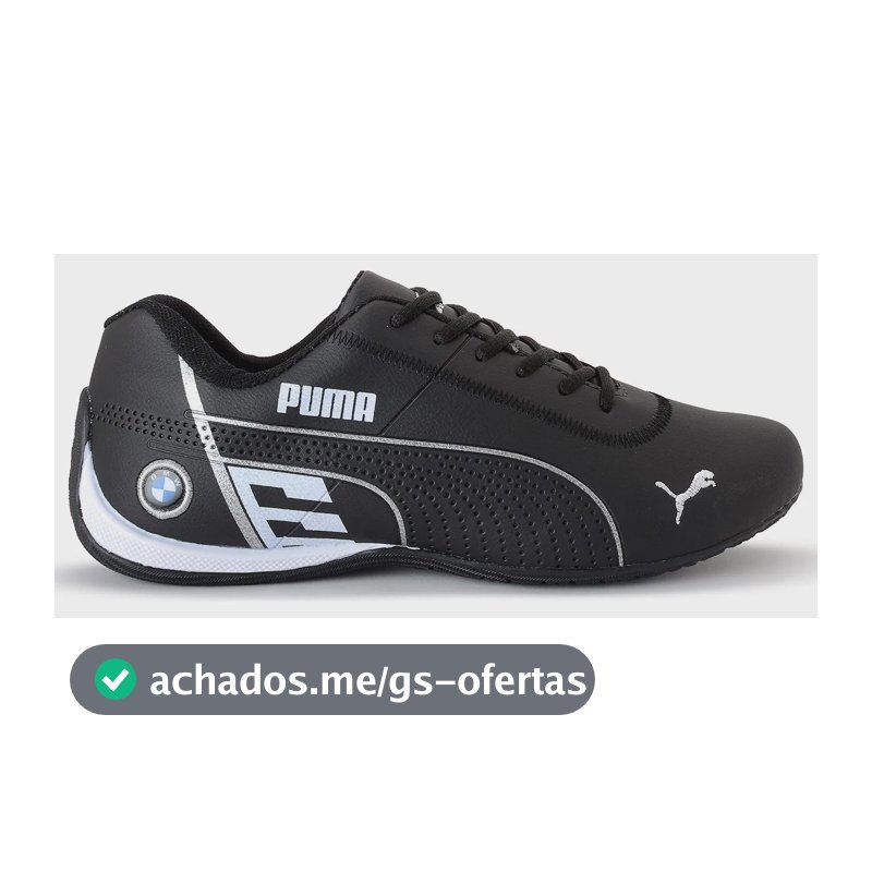 Tênis Puma Bmw Masculino Motorsport Casual Confortável Leve Preto/branco 41
