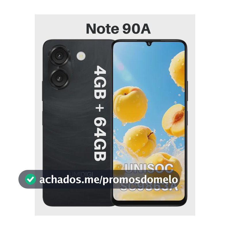 Celular Umidigi Note90a 64gb 4gb Ram Cores Dual Sim Cor Preto Ultimate