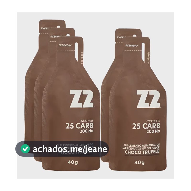 Energy Gel Z2 25g Carbo Choco Truffle Z2 Foods (05 Un 40g) Choco Truffle