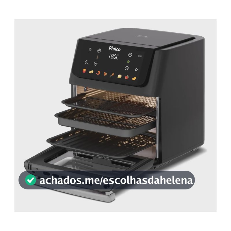 Fritadeira Air Fryer Philco 16 Litros Paf16c Preto
