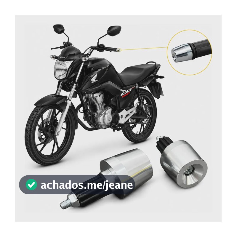 Par De Peso Pezinho De Guidao De Moto Pcx 150 Aluminio+bucha Prateado