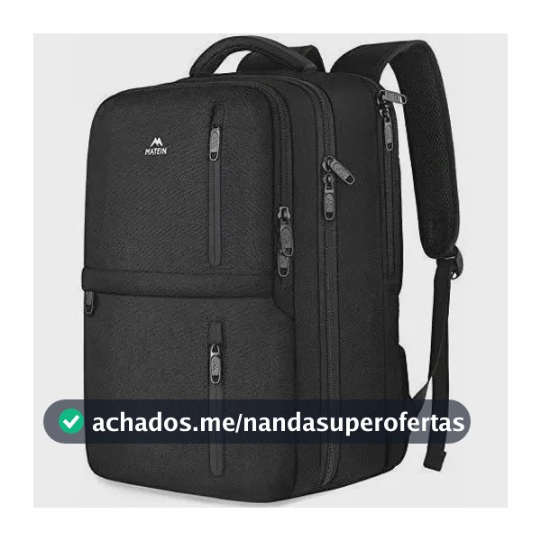 Mochila Viagem Masculina 40l, Itens Pessoais Grande Capacidade Com Compartimento Para Sapatos, Para Notebook, Ideal Para Trabalho, Academia, Escolar, Matein Preta
