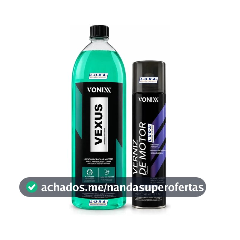 Verniz de Motor 400ml Vonixx Proteção e Brilho Acetinado Carro