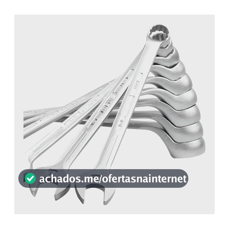 Kit Jogo Chave Combinada 6mm A 10 Mm Boca Estrela Ferramenta Aço
