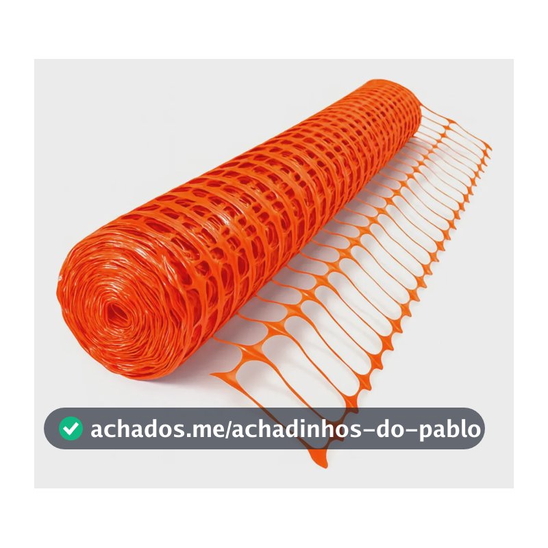 Tela Tapume Laranja 1,20 X 50m Cerquite P/ Obras Construção