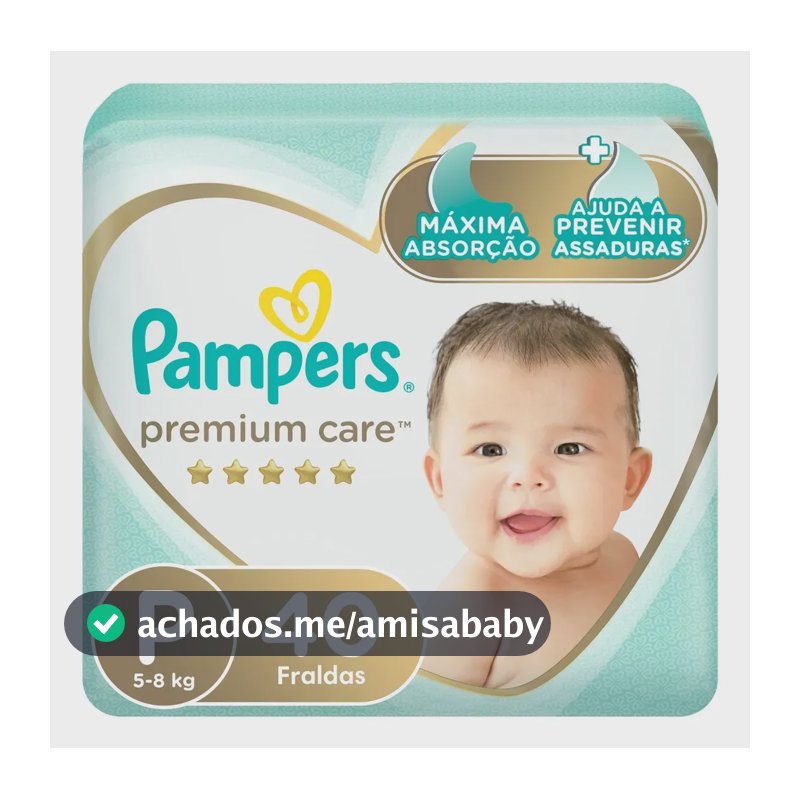 Fralda Pampers Premium Care Tamanho P 40 Unidades