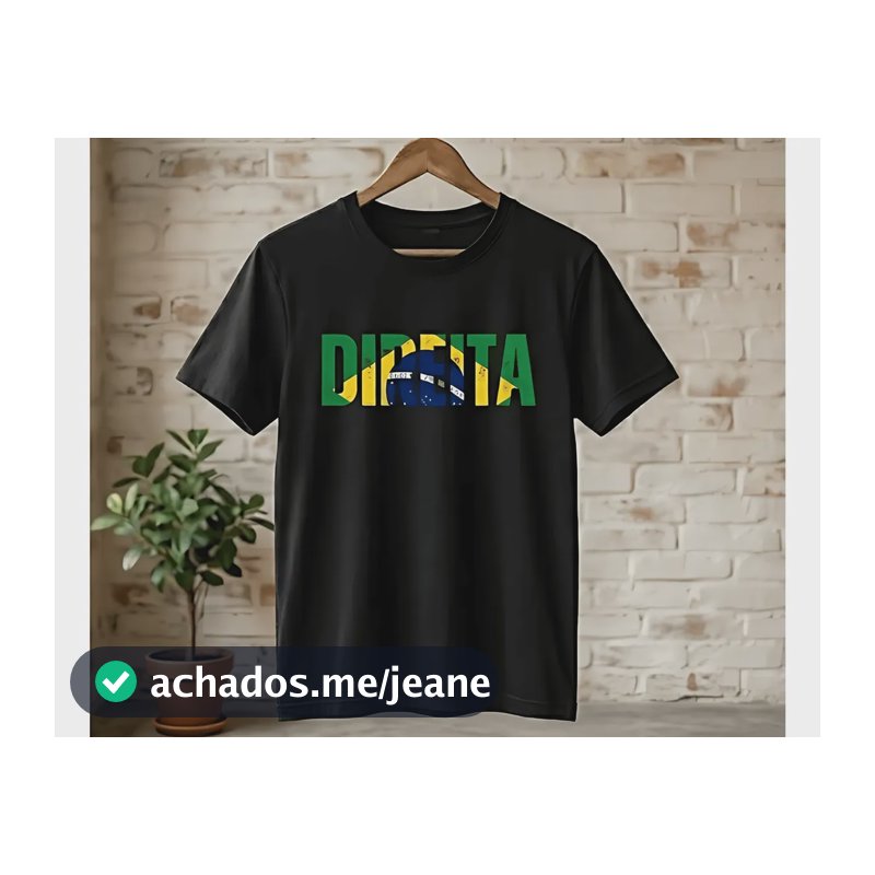 Camiseta Flávio Bolsonaro Camisa De Direita Unissex Macio Preto Dtf Gg Personalizado