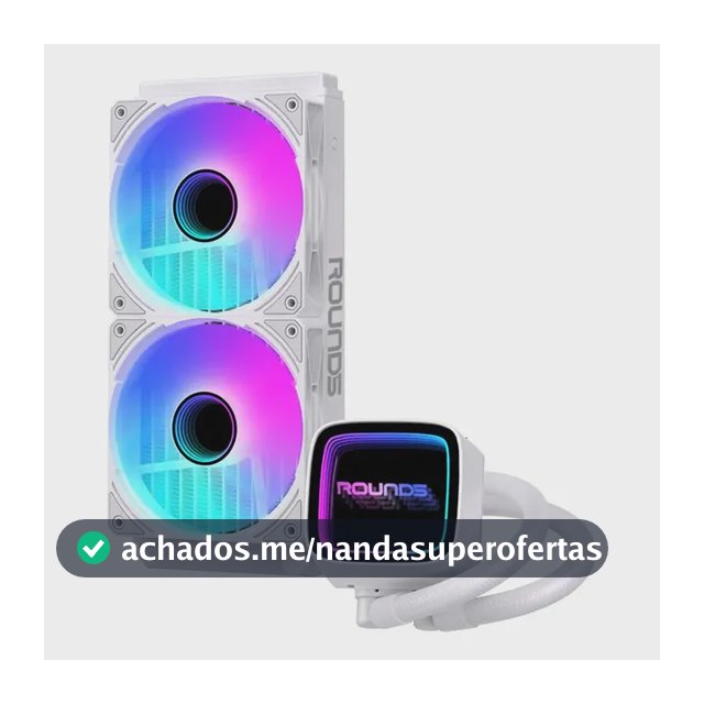 Water Cooler 240mm Round5 Eurus Argb Bomba Fundo Infinito Cor Branco