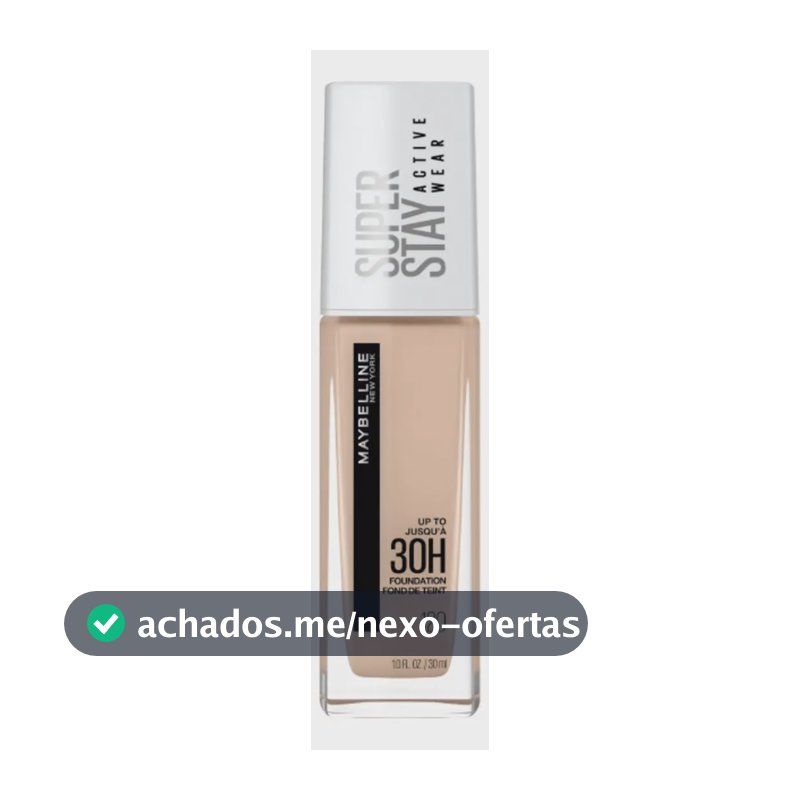 Maybelline NY Base Alta Cobertura Super Stay Active Wear Resistente ao Suor Alta Duração até 30h na Pele, Cor 120 Classic Ivory, 30ml