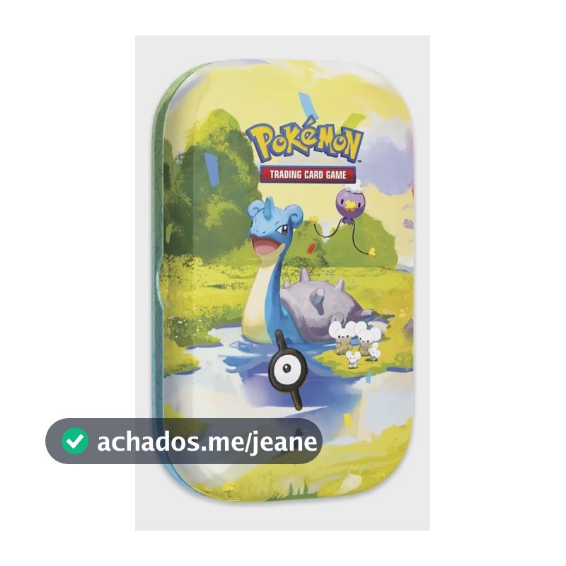 Lata Pokémon Celebração 30 Anos Mini Tin Lapra Day Inglês Inglês