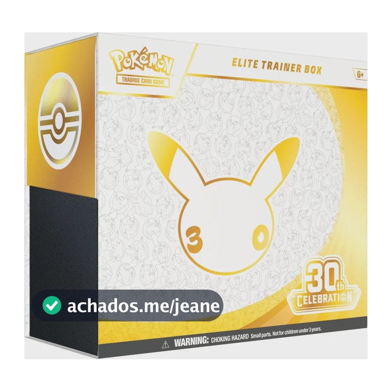 Box Pokémon 30 Anos Treinador Avançado 9 Boosters Copag Potugues