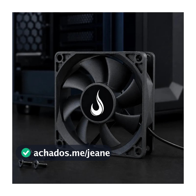 Cooler Fan Rise Mode Black 80mm Sem LED 12V