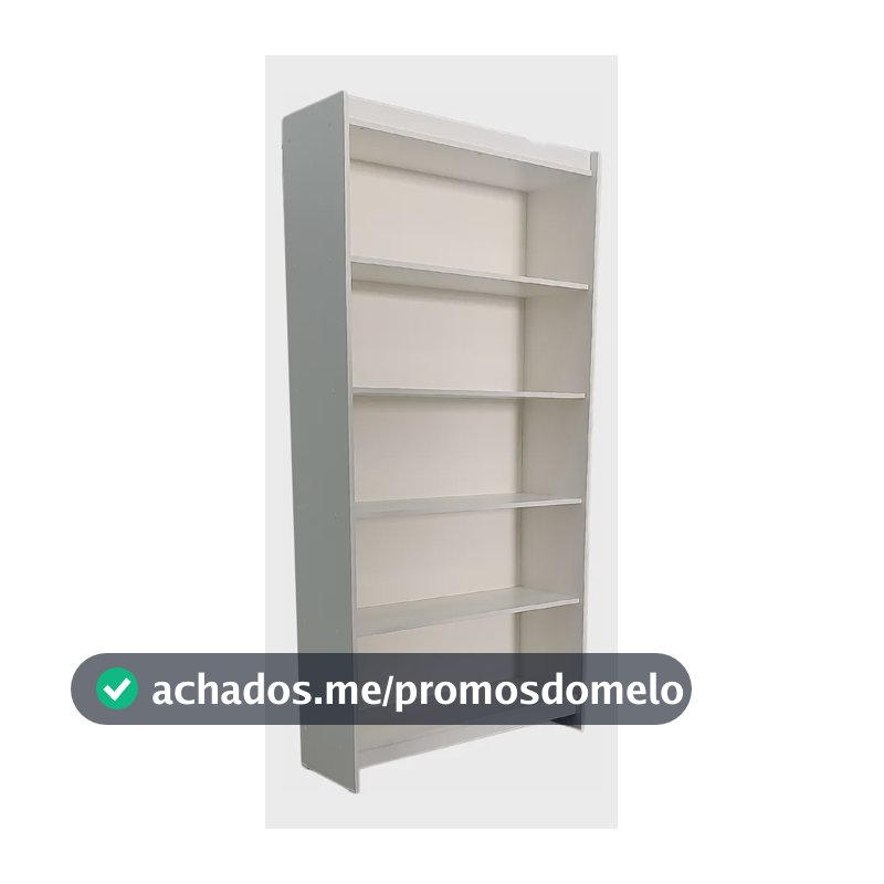 Estante Comercial 185x92x32 Mdf 100% Mdf Infinite Branco