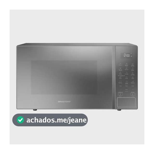 Micro-ondas Brastemp 32L Cinza com Menu Gourmet - BMS46AR