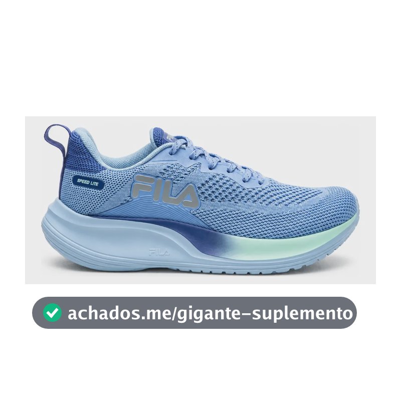Tênis Fila Feminino Speed Lite Corrida E Treino Confortável Azul 38 Br