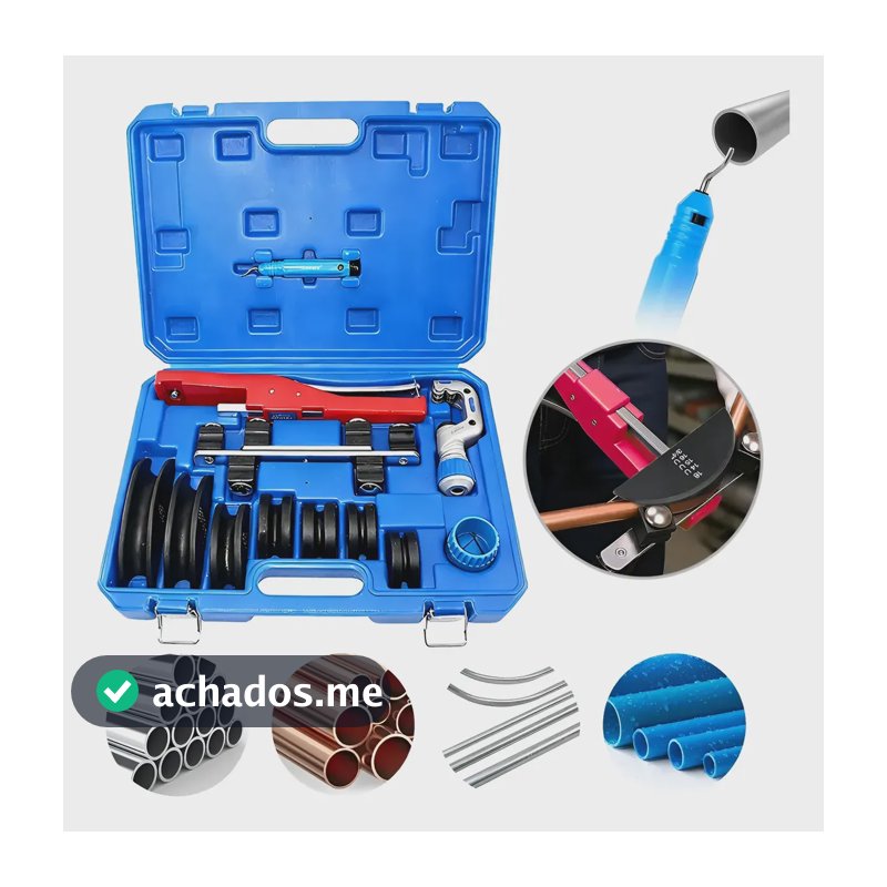 Curvador Tubos Canos De Cobre Ferramentas Dobrador 1/4 A 7/8 Azul