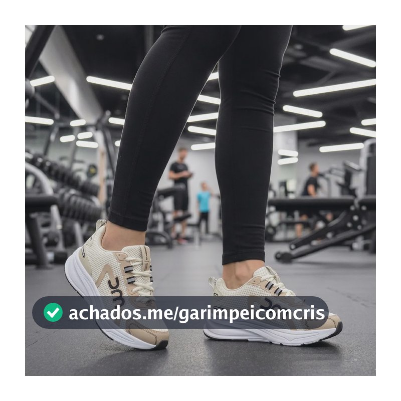 Tenis Feminino Academia Esportivo Caminhada Corrida Bege 39 Br
